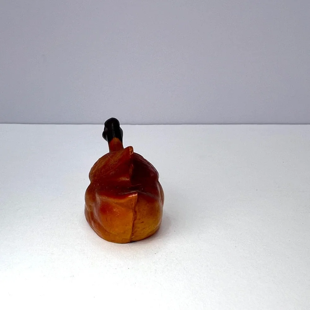 Antique Celluloid Miniature Duck Figurines 1930s Lot of 2 Toy Mallard Rattle‎